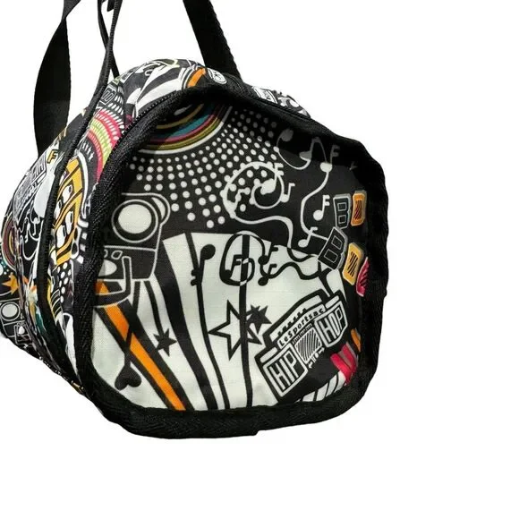 LeSportsac Vintage Anne Boombox Mini Duffle Bag Retired Print - Picture 2 of 5
